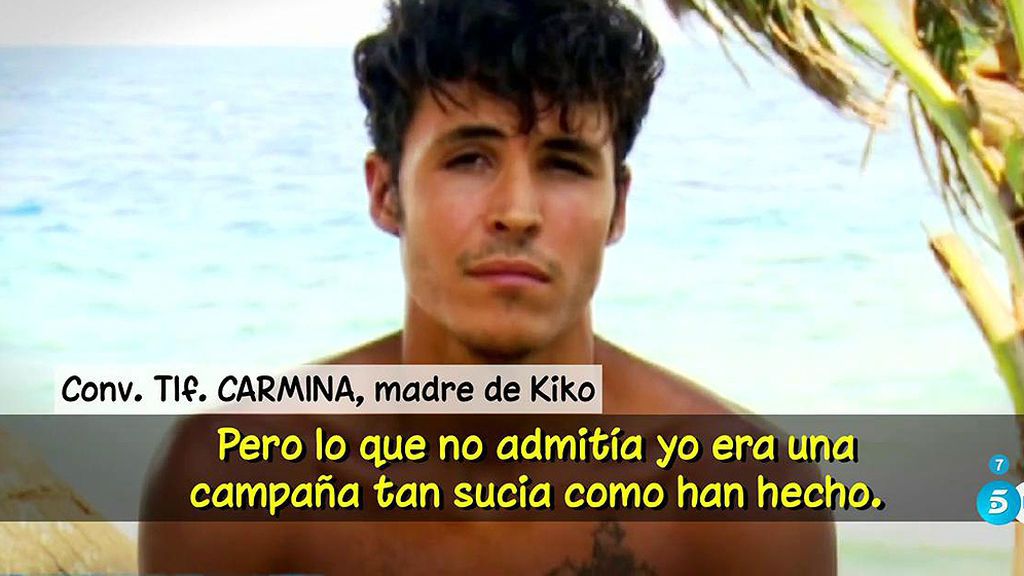 Carmina, madre de Kiko Jiménez: "No me gusta que chille pero le veo un poco desquiciado"