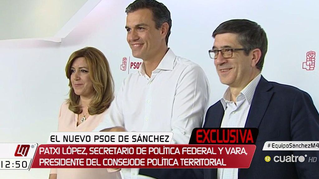 Exclusiva 'LM4': Pedro Sánchez integra a Patxi López y Fernández Vara en su equipo