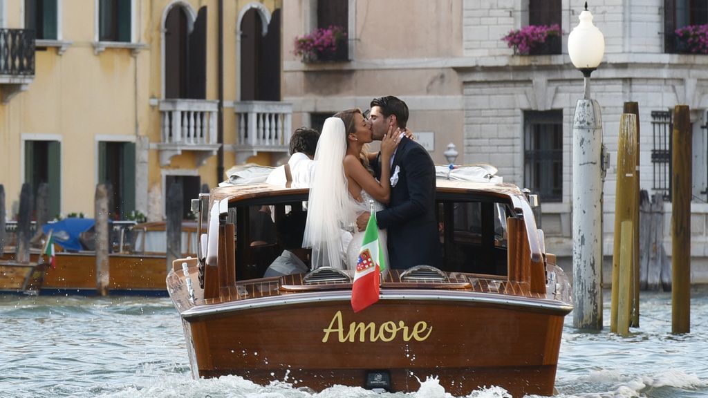 Las imágenes de la boda más romántica de Álvaro Morata y Alice Campello en Venecia