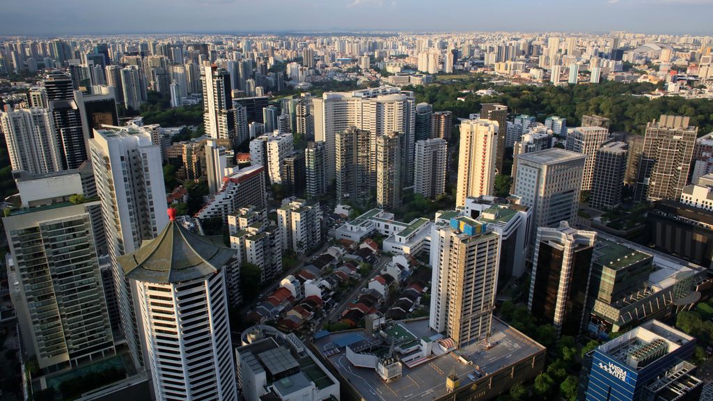 Singapur desde el aire