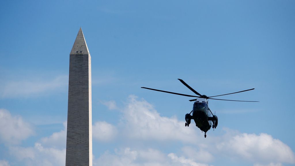 El helicóptero presidencial de EEUU
