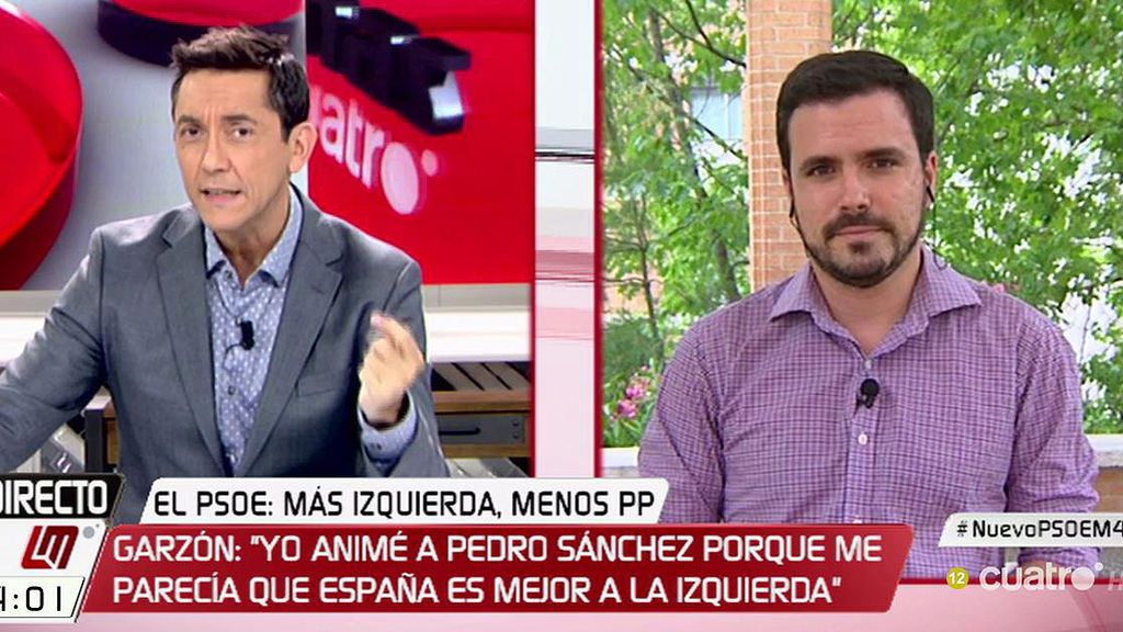 Alberto Garzón: "No entiendo el interés de Sánchez en verse con Rajoy"