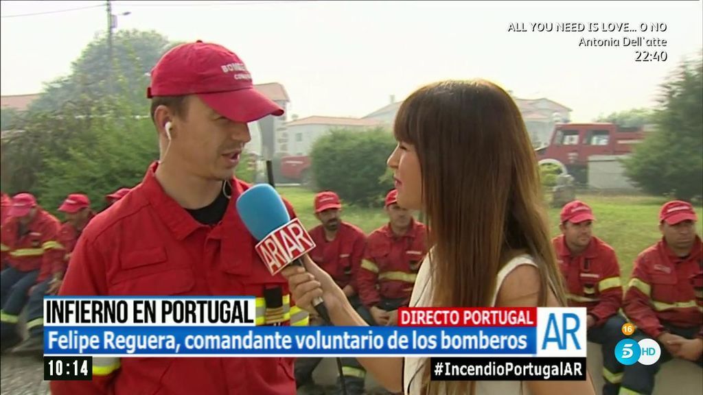 Un bombero portugués: "En uno o dos días estará controlado el incendio"