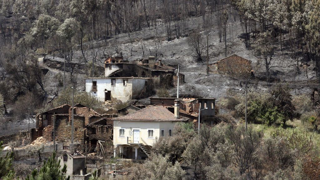 "Mucha miseria", el paisaje que ha dejado el fuego en Portugal