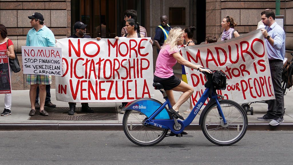 Manifestaciones contra el gobierno de Maduro en Nueva York