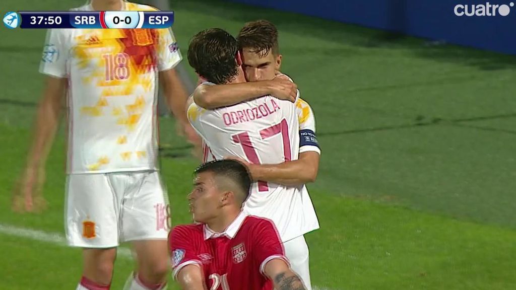Así fue la maravilla que hizo Odriozola para asistir a Denis Suárez en el gol de España