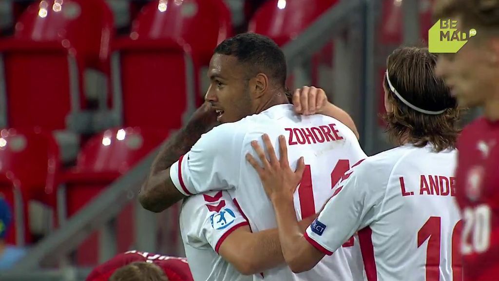 Dinamarca vuelve a golpear las ilusiones checas con otro gol (1-2)