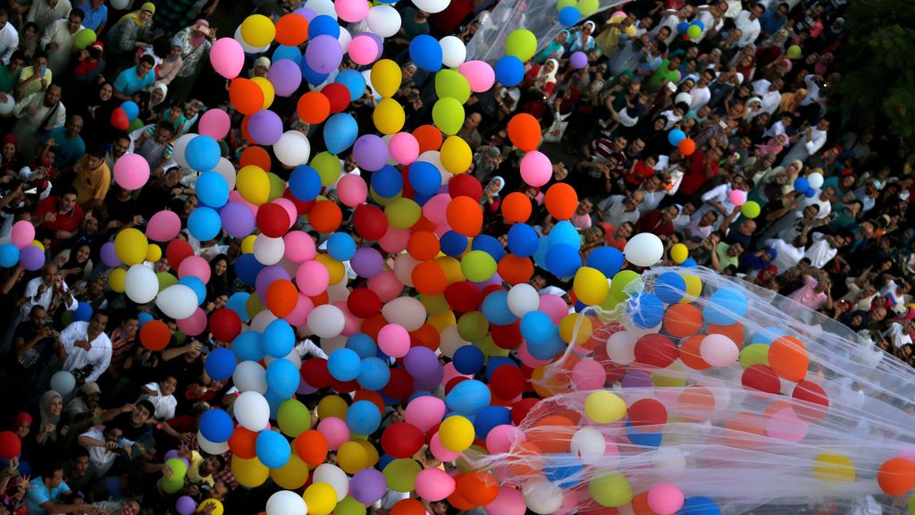 Los egipcios celebran el fin del Ramadán