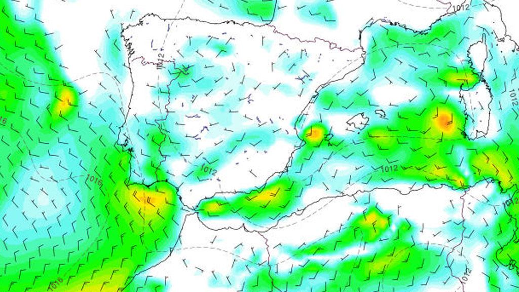 viento lunes tarde