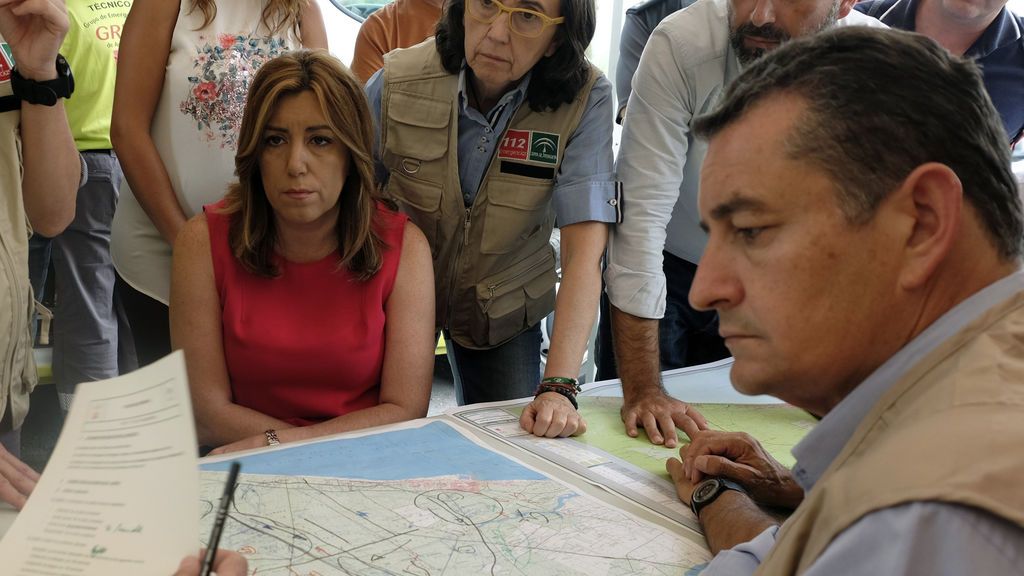 Susana Díaz: "Ni un solo metro que haya ardido en Doñana va a ser recalificado"