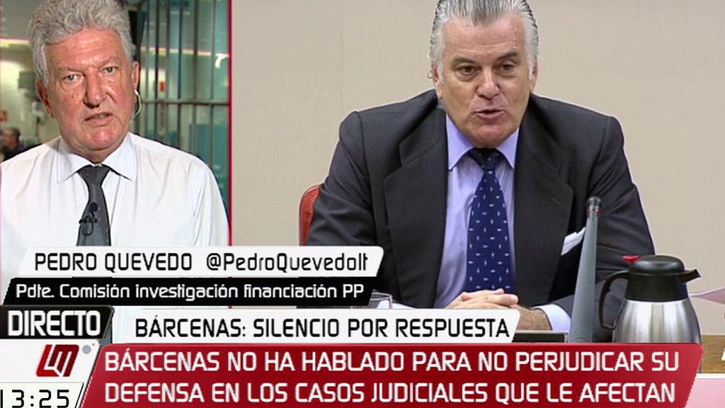 Pedro Quevedo, de Bárcenas tras la comisión: “Me dijo que podía haber sido peor”
