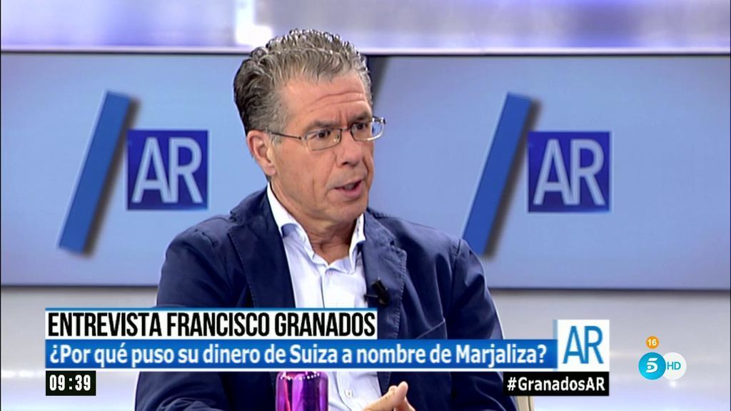 Granados admite su cuenta en Suiza: "Tener dinero fuera de España no es blanqueo"