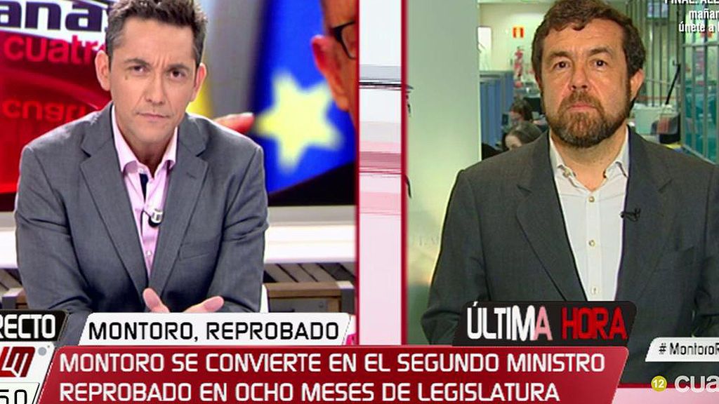 M. Gutiérrez, tras la reprobación de Montoro: "Es el presidente del Gobierno el que debe decidir si esto debe continuar así"