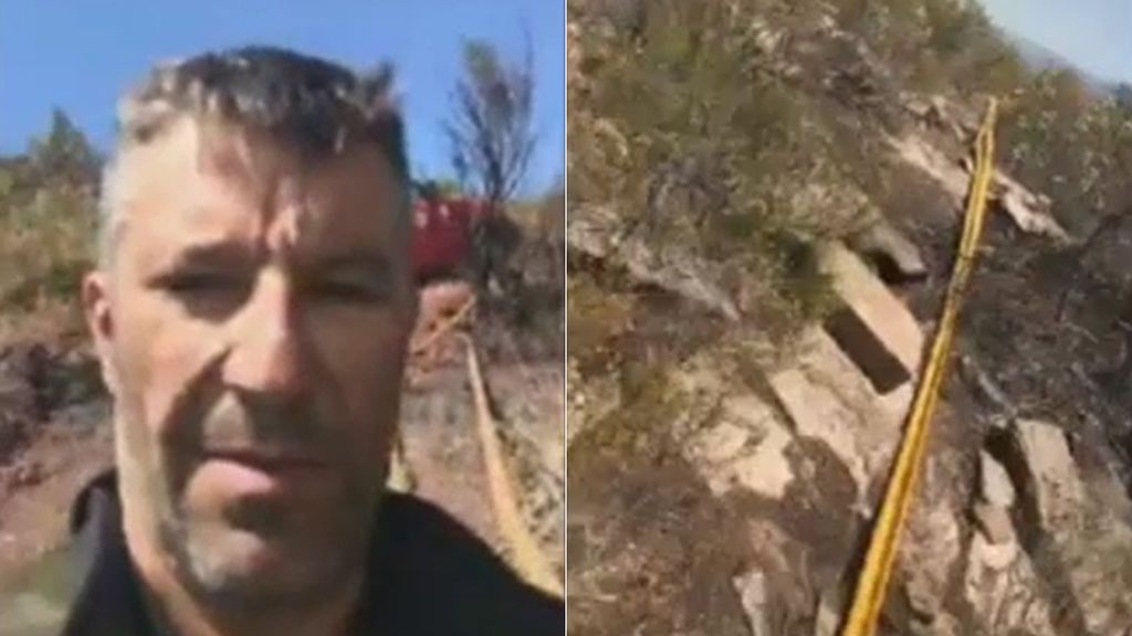 Un bombero manifiesta su indignación ante la falta de prevención en la Sierra Calderona