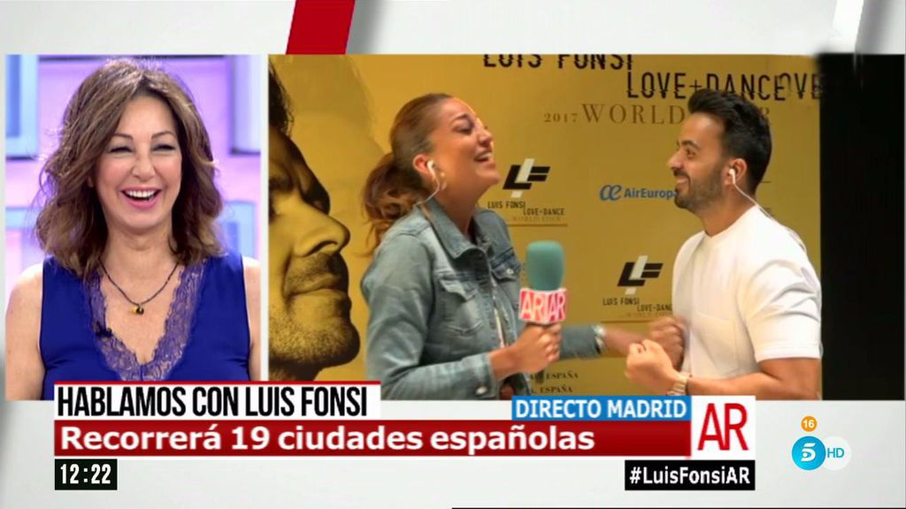 La reportera de 'AR' canta 'Despacito' con Luis Fonsi