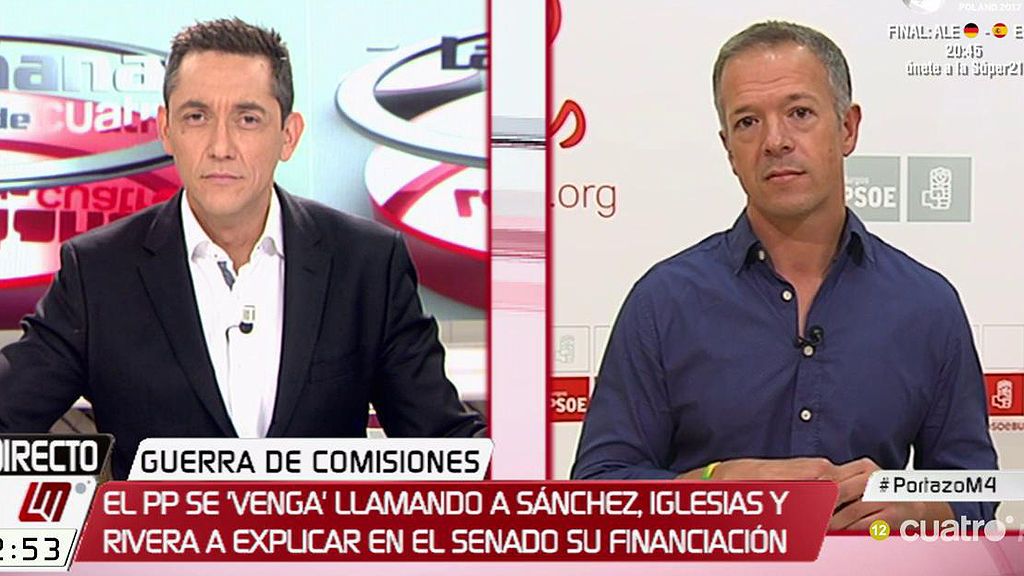 Ander Gil (PSOE):  “No hay escrúpulos para salvar al soldado Rajoy”