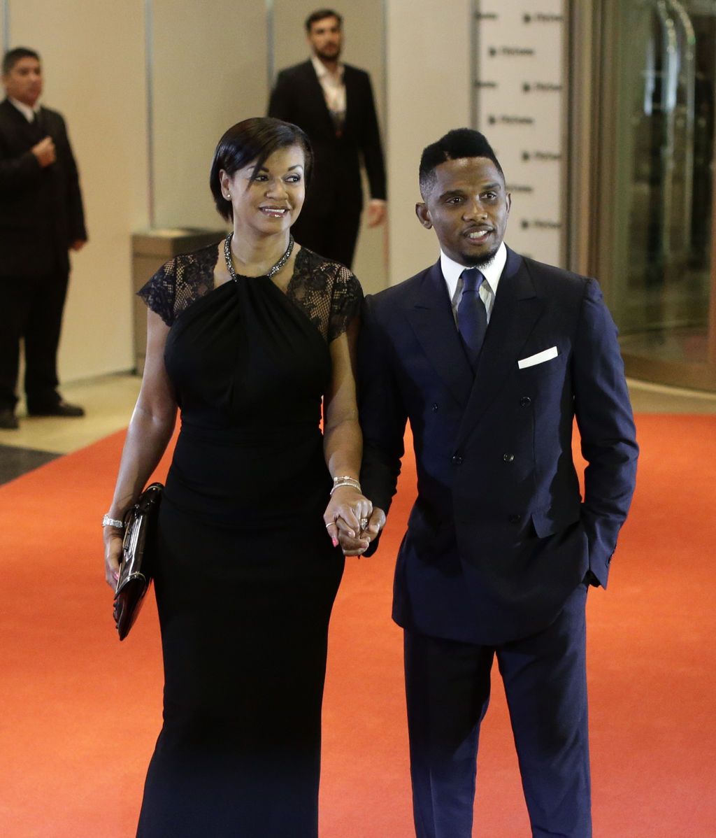 Samuel Eto'o y su mujer Georgette no faltaron al evento del año en Rosario