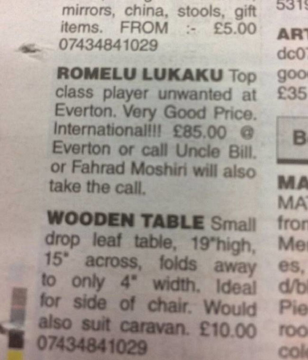 Anuncio venta Lukaku