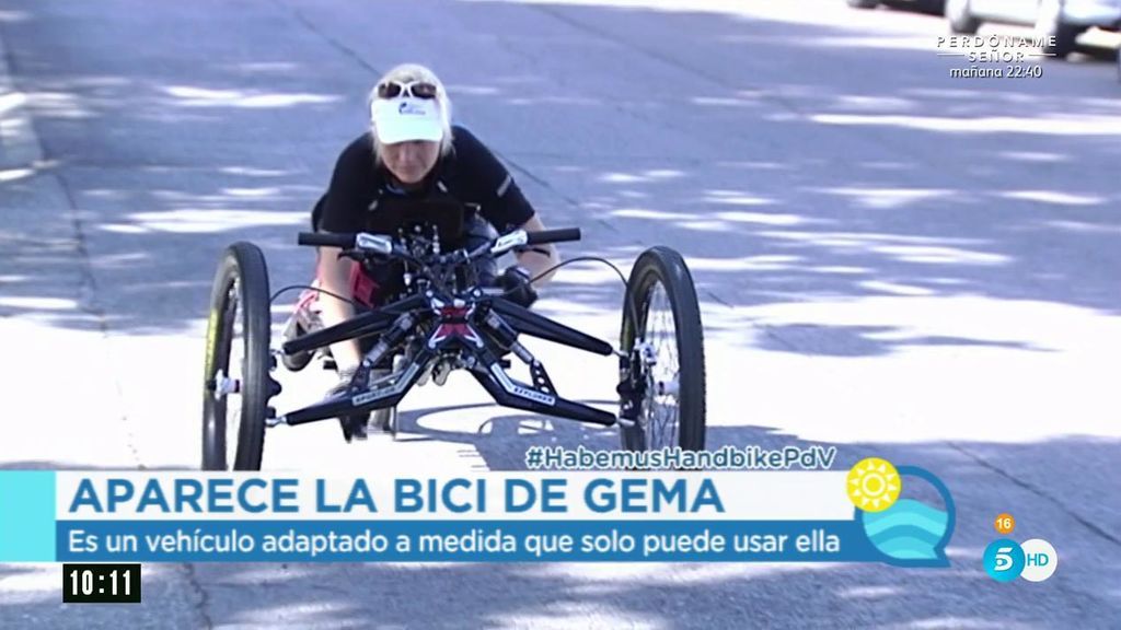 Gema Hassen-Bey recupera su bicicleta robada en el Orgullo Gay