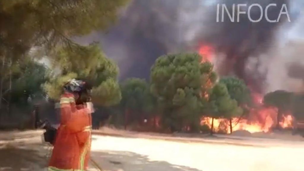 Incendio de Riotinto: Permanecen desalojadas 140 personas
