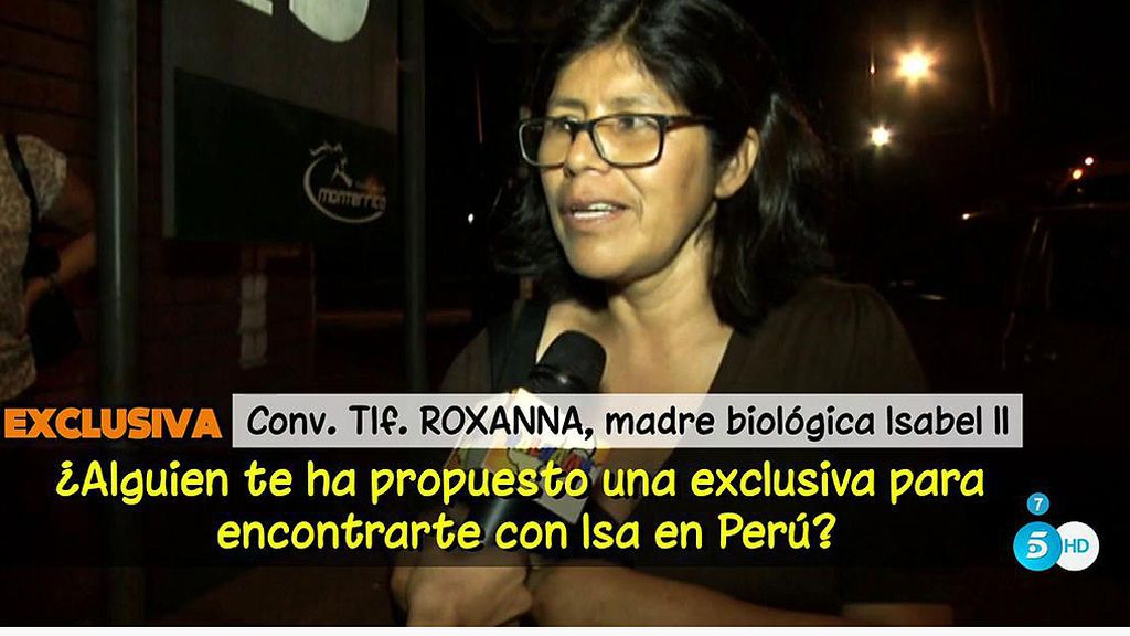 Roxanna Luque no sabía que Isa Pantoja iba a visitar Perú