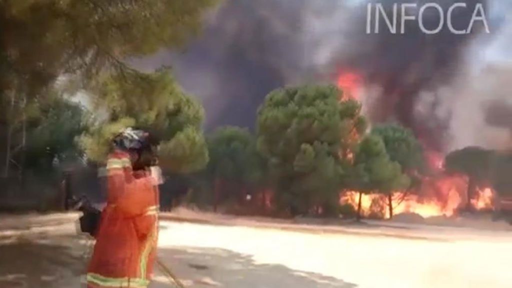 Incendio de Riotinto: Permanecen desalojadas 140 personas