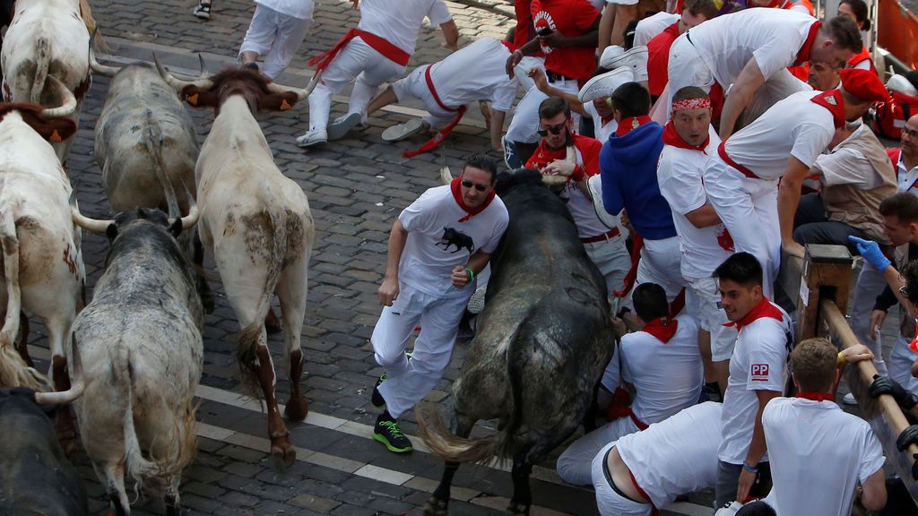 Tres heridos en el primer encierro de Sanfermines