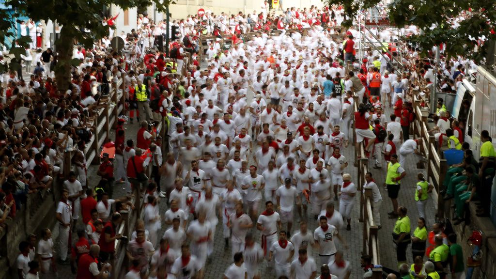 Tres heridos en el primer encierro de Sanfermines