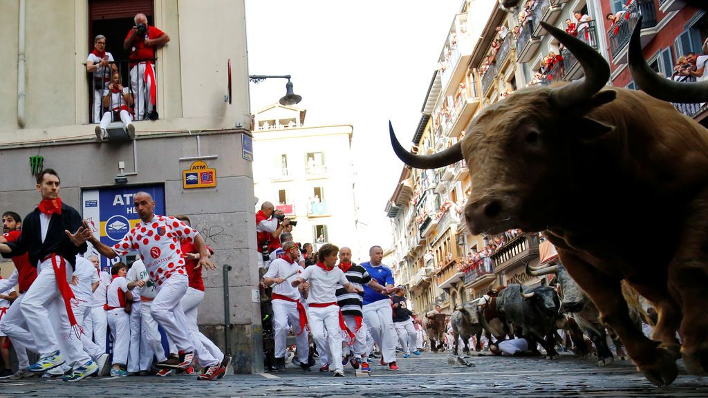 Tres heridos en el primer encierro de Sanfermines