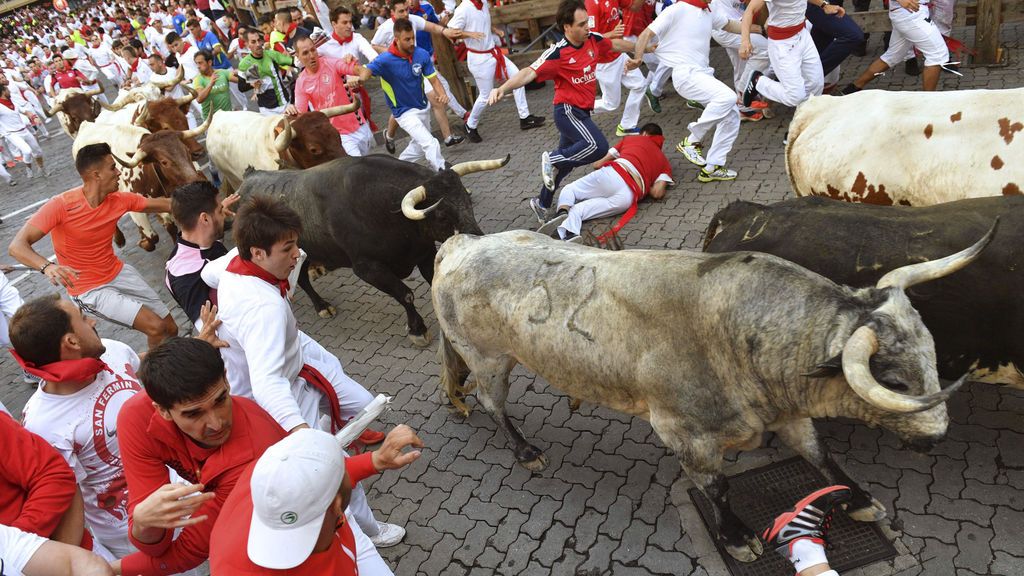 Tres heridos en el primer encierro de Sanfermines