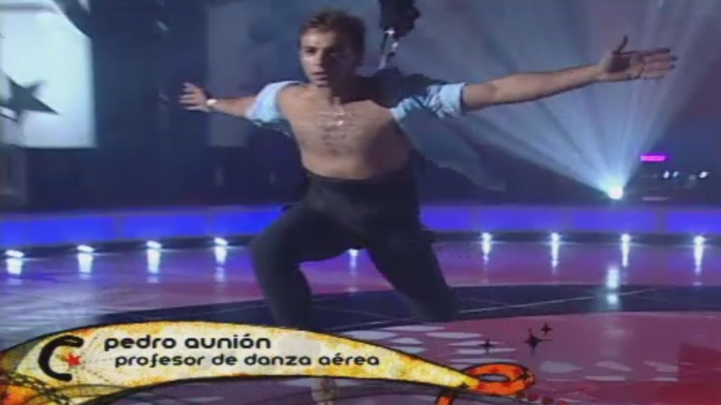 El acróbata Pedro Aunión se presentaba así como profesor de danza aérea en un reality de Cuatro