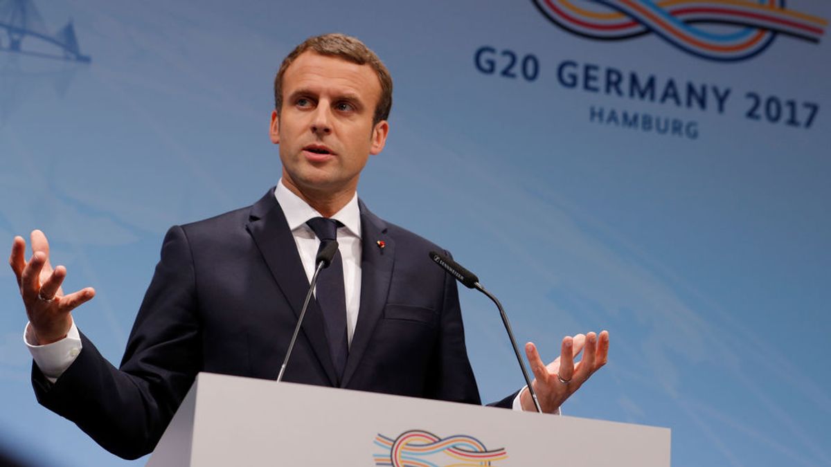 Macron en el G20 en Hamburgo