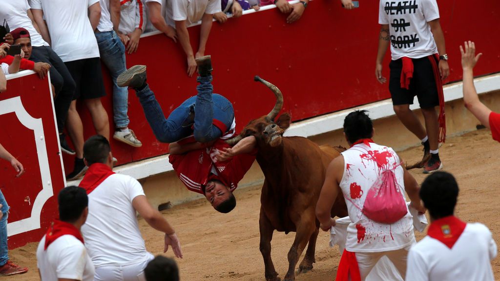 Tercer encierro en las fiestas de San Fermín