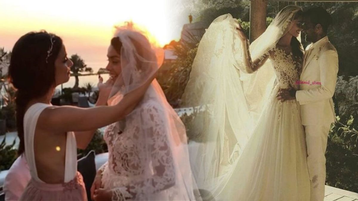 Todos de blanco y por sorpresa:  Dani Alves y Joana Sanz, boda secreta en Formentera