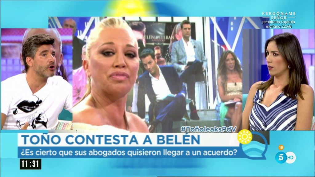 Toño Sanchís: "Yo no propuse hacer platós con Belén, fue idea de una persona externa"