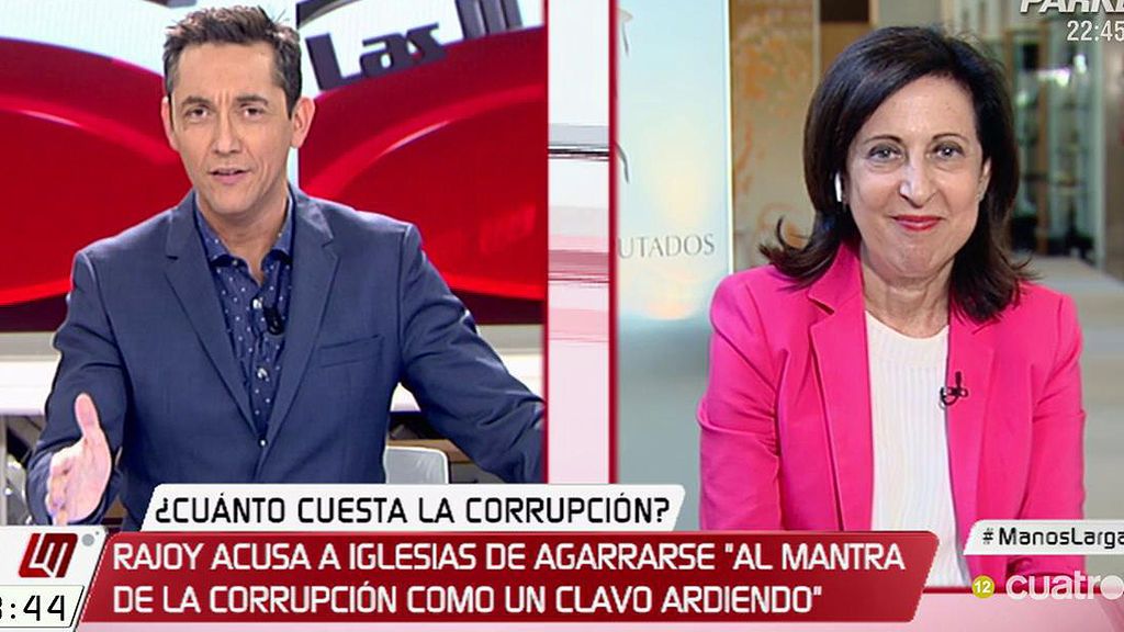 Margarita Robles, de las palabras de Rajoy: “Demuestran arrogancia”