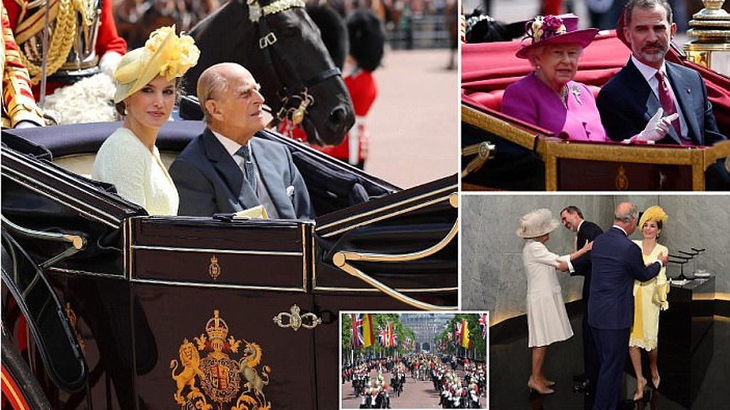 Honores, sombreros imposibles y hasta té con pastas, en el primer día del los reyes en Londres