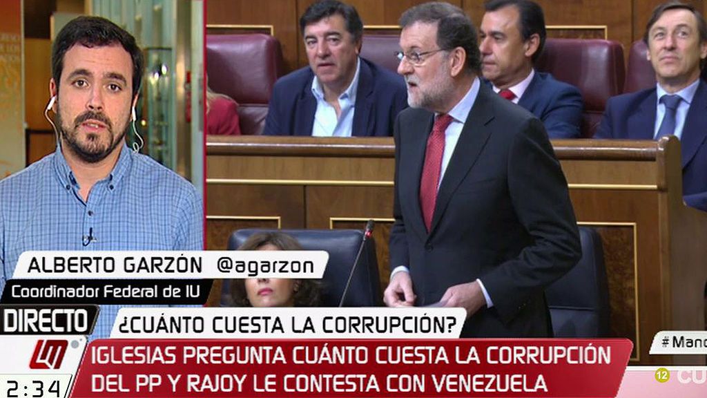 Garzón, de Rajoy: “Es un artista en lo suyo, desviar la atención”