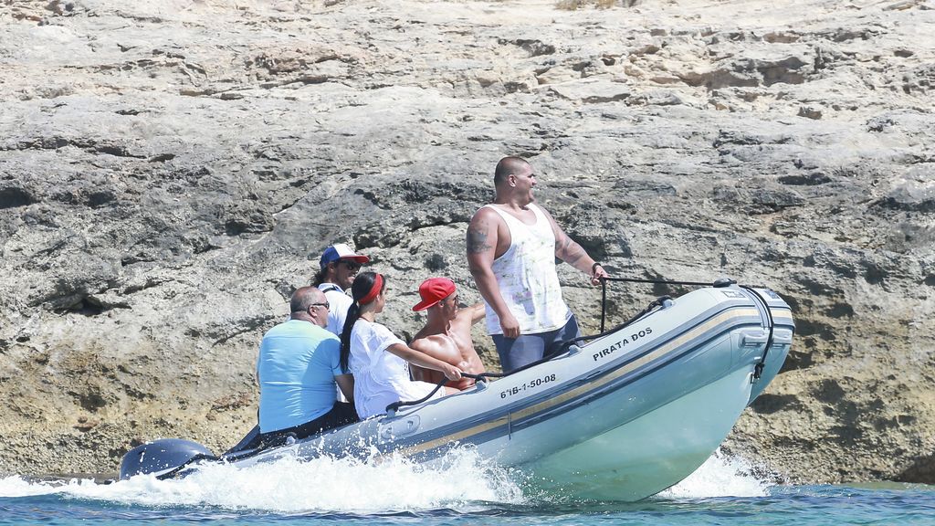 La pareja disfrutó de una jornada en el restaurante de lujo Es Molí de la Sal