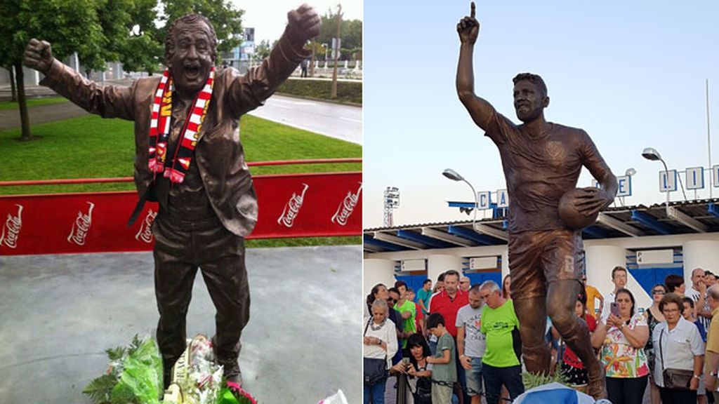 El detalle que une a Fran Carles y a Manolo Preciado: ya tienen su estatua eterna del mismo autor