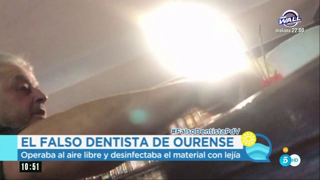 El falso dentista de Ourense: operaba al aire libre y desinfectaba el material con lejía