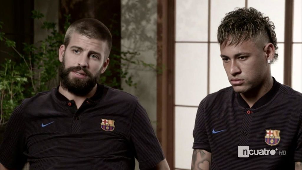 El vacile de Piqué a Neymar sobre su pelo: “Habrá que mejorar ese peinado”