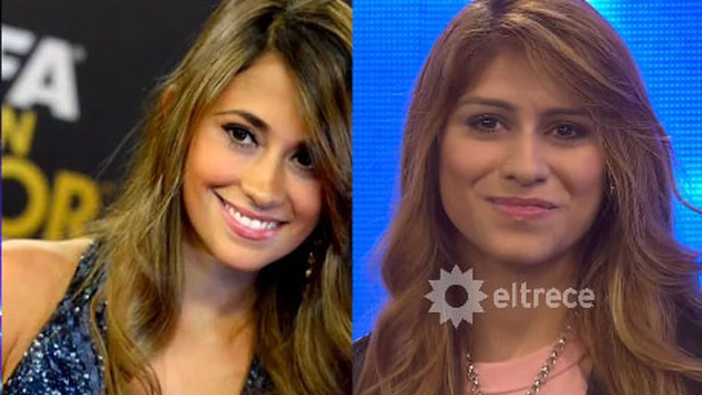 El parecido entre Antonella Rocuzzo y su doble