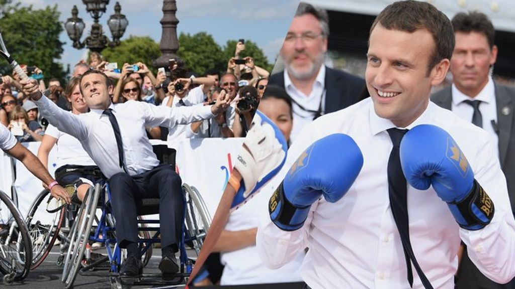 Macron cuela a 'Daft Punk' en un desfile militar ¿cuál es el 'nuevo' estilo del presidente francés?