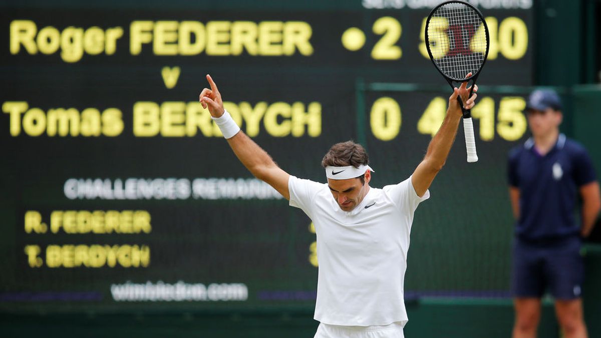 Roger Federer logra su victoria 90 en Wimbledon y se clasifica para la gran final