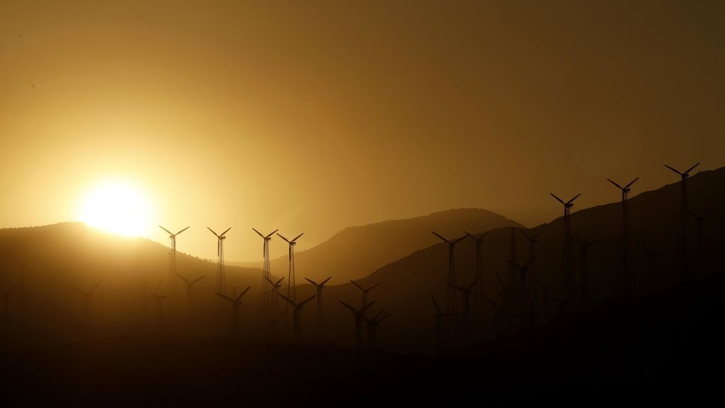 Turbinas eólicas suministran energía al Valle de Coachella