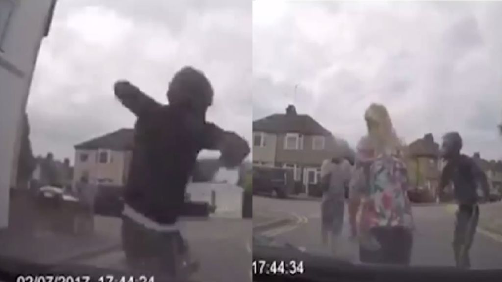 Así finge sin éxito este motorista un accidente para cobrar el seguro