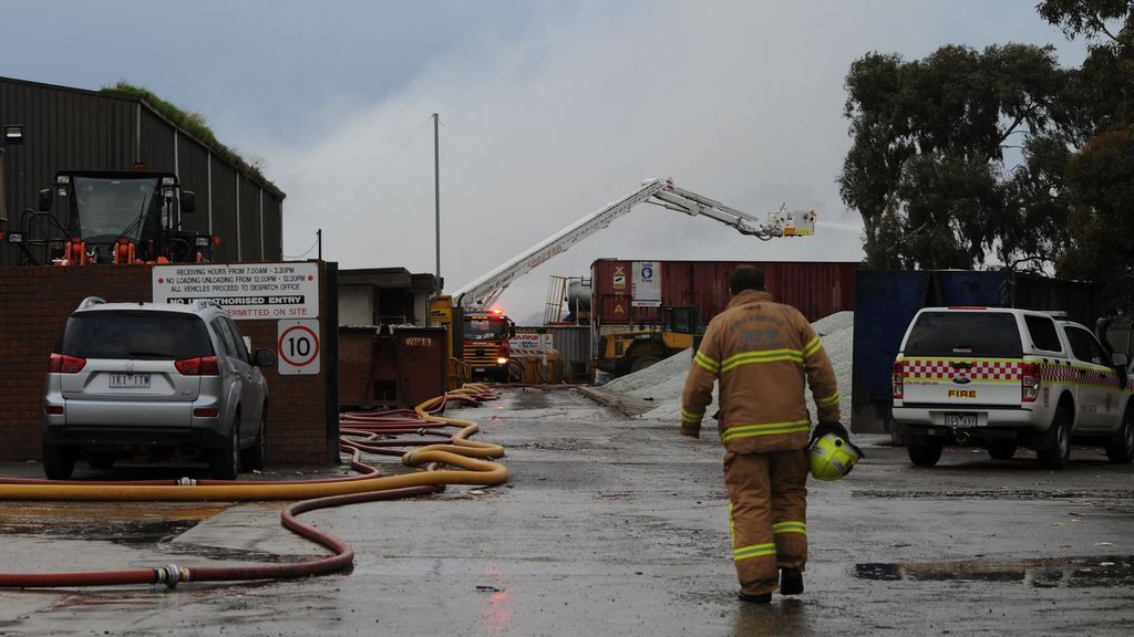 Incendio en una planta de reciclaje de Melburne