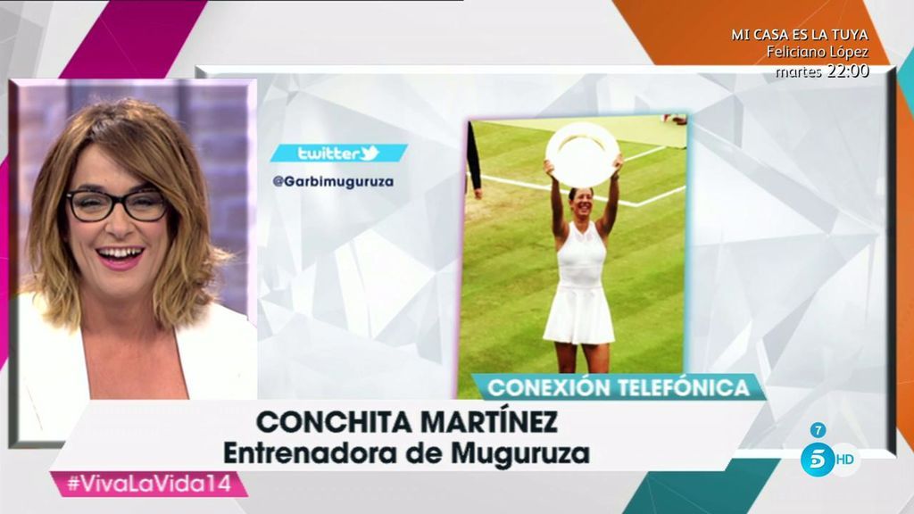 Conchita Martínez, orgullosa de Garbiñe: "Como entrenadora es lo mejor que te puede pasar"