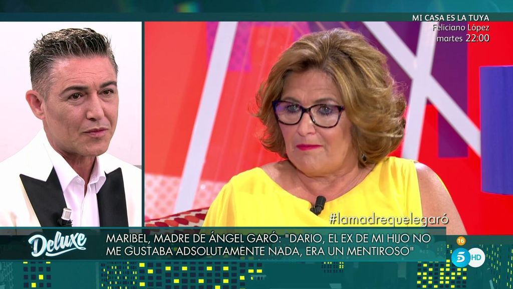 La madre de Ángel Garó, sobre su ex: "No me gustaba nada Darío, mentía constantemente"